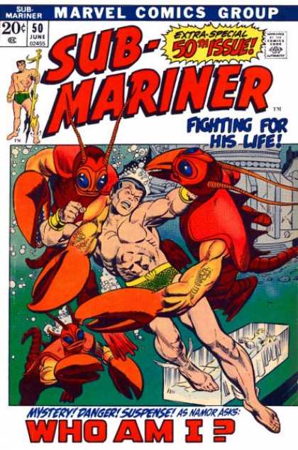Sub-Mariner (1968) 50 - Danger - Suspense - Namor - 50th Issue - Who Am I