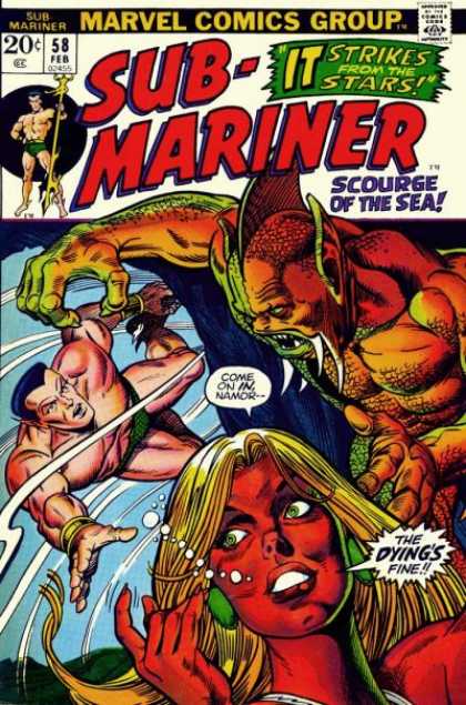 Sub-Mariner (1968) 58 - It Strikes From The Stars - Scourge Of The Sea - Come On In Namor-- - The Dyings Fine - Trident - Bill Everett