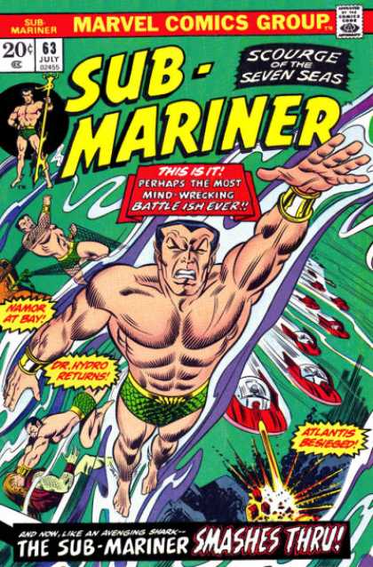 Sub-Mariner (1968) 63 - Sub-mariner - Scourge Of Seven Seas - Mind Wrecking Battle - Drhydro - Atlantis