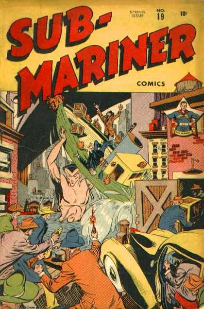 Submariner 19 - Boat - Buildings - Spring Issue - 10 Cents - Superhero