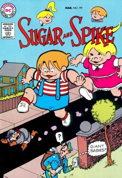 Sugar and Spike 99 - Giant Babies - Postman - Letters - Road - Houses