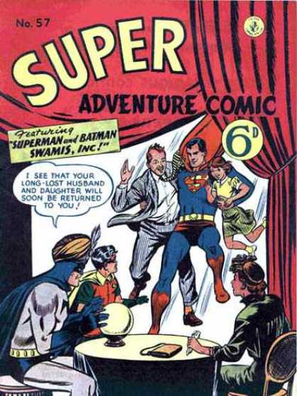 Super Adventure Comic 57 - Swamis Inc - Crystal Ball - Purse - Table - Chairs