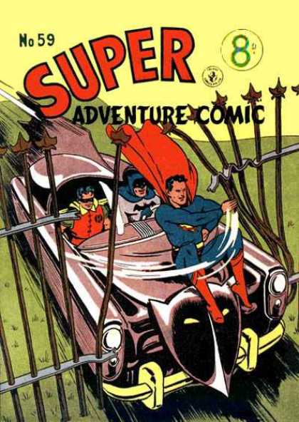 Super Adventure Comic 59 - Car - Steel - Peopel - Cape - Sword
