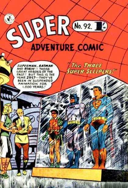 Super Adventure Comic 92 - Superman - Batman - Robin - Frozen - Super Sleepers