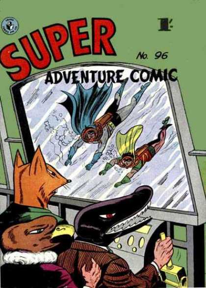 Super Adventure Comic 96 - Super Adventure Comic - No 96 - Batman - Robin - Scuba Diving