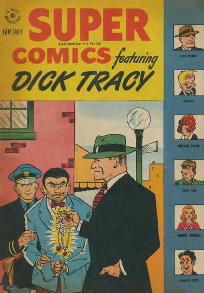 Super Comics 104 - Dick Tracy - Police - Jewelry - Handcuffs - Criminal