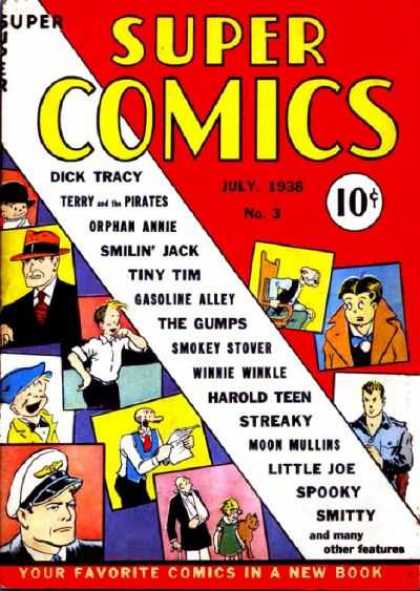 Super Comics 3 - Dick Tracy - Tiny Tim - Orphan Annie - Smilin Jack - Gasoline Alley