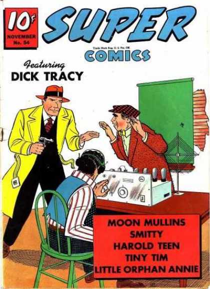 Super Comics 54 - Dick Tracy - Moon Mullins - Super - Comics - Man With Gun