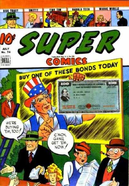 Super Comics 74 - Cartoons - Poster - Hat - Beard - Men