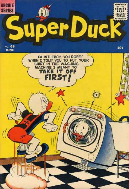 Super Duck 68 - Archie Series - Comics Code - When I Told - Take It Off First - I Meant To