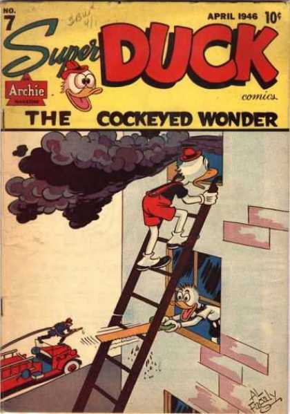 Super Duck 7 - Fire - Ladder - Smoke - The Cockeyed Wonder - Firetruck