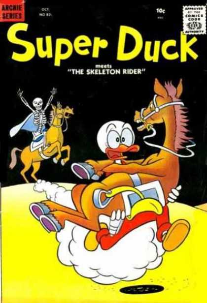 Super Duck 82 - Duck Saves Horse - Dead Horse Rider - Skeleton Man With Cape - Duck Runs Fast - Duck In The Desert