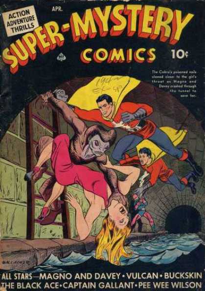 Super-Mystery Comics 13 - Fly - Cope - Legs - Lady - Hair