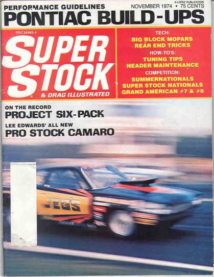 Super Stock & Dragster Illustrated - November 1974