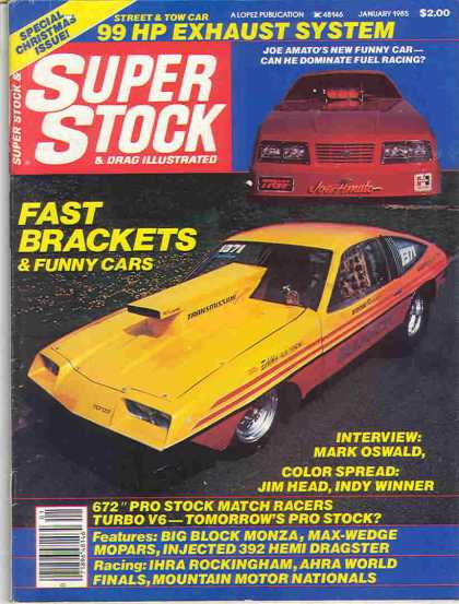 Super Stock & Dragster Illustrated - January 1985