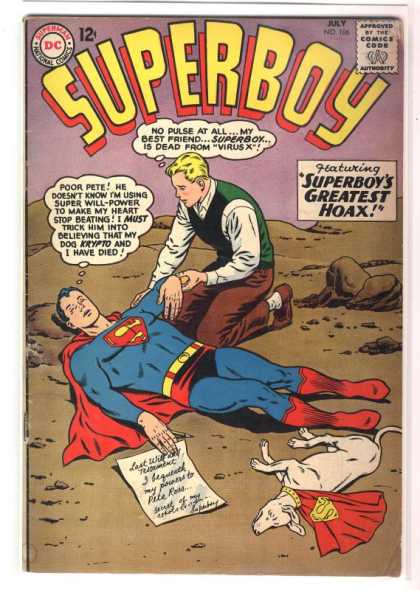 Superboy 106 - Virus X - Dead - Krypto - Curt Swan