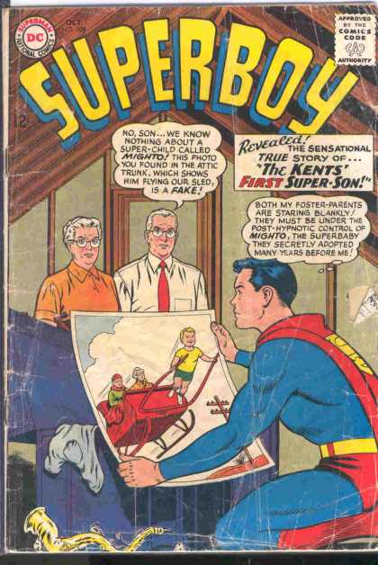 Superboy 108 - Kents - Mighto - Superman - Post-hypnotic - Super Baby - Curt Swan