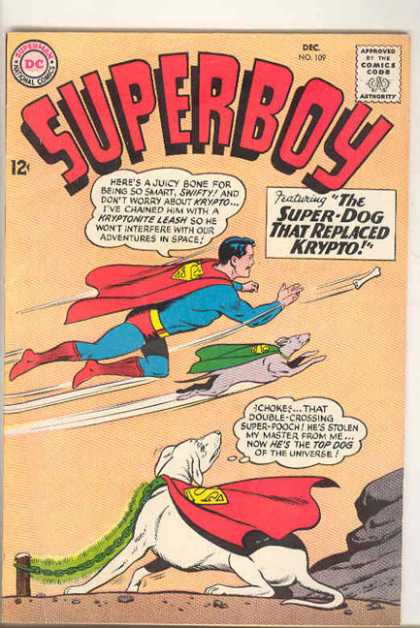Superboy 109 - Krypto - Bone - Flying - Dog - Super-dog - Curt Swan, Sheldon Moldoff