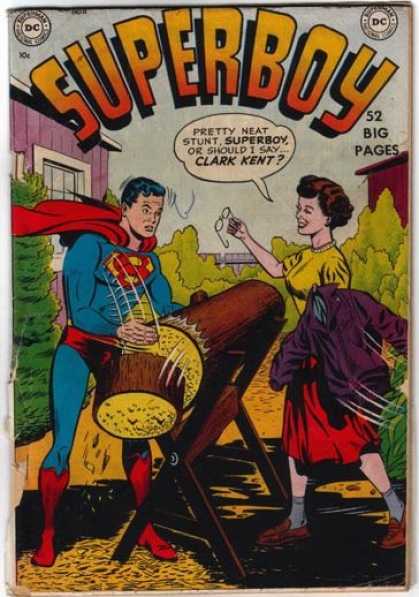 Superboy 11 - Clark Kent - Wood - Log - Superman - Glasses - Kevin Maguire, Tom Grummett