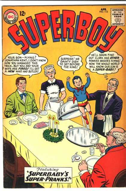 Superboy 112 - Dont Eat Superboy - Super Pranks - Little Imp - The Secret Revealed - Super Potty Trained - Curt Swan