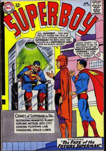 Superboy 120 - Superman - Wax - Crimes - Future - Green Light - Curt Swan, Sheldon Moldoff
