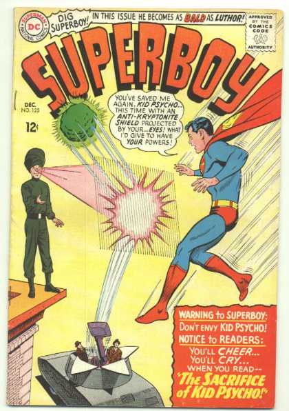 Superboy 125 - Kid Psycho - Kryptonite - Curt Swan