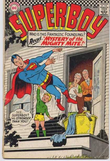 Superboy 137 - Parents - Laundry - Mighty Mite - Ma Kent - Pa Kent - Curt Swan