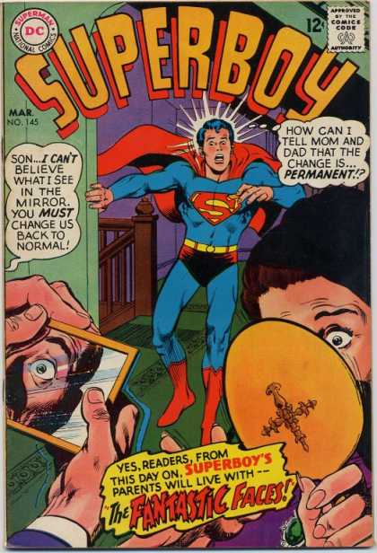 Superboy 145 - Fantastic Faces - Mirror - Neal Adams