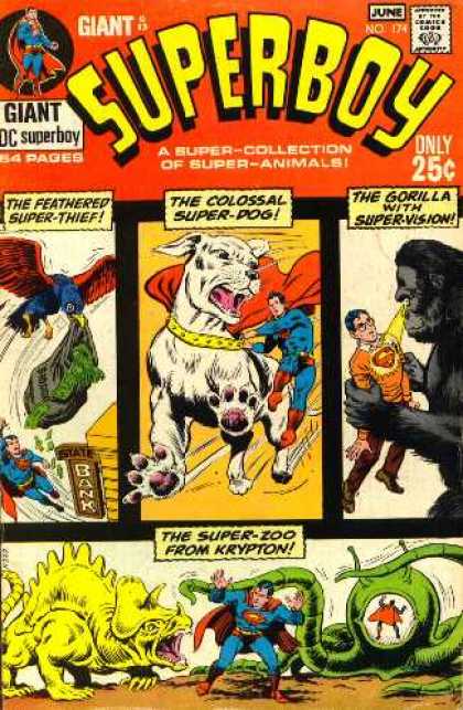 Superboy 174 - Clark Kent - Superman - Gorilla - Bird - Dog - Curt Swan, Murphy Anderson