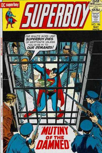 Superboy 186 - Superman - Kryptonite - Mutiny - Dc - Approved By The Comics Code Authority - Nick Cardy