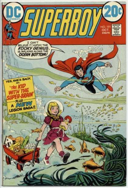 Superboy 191 - Underwater - Doll - Fish - Toys - The Kid With The Super-brain - Nick Cardy