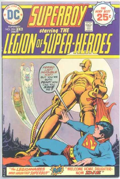 Superboy - Legion of Super-Heroes - Ferro Lad - Invisible Kid - Nick Cardy