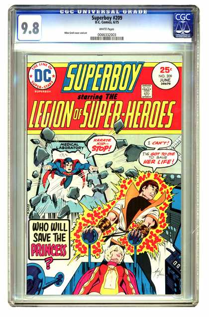 Superboy - Legion of Super-Heroes - Karate Kid - Princess - Laboratory - Bust - Save - Mike Grell