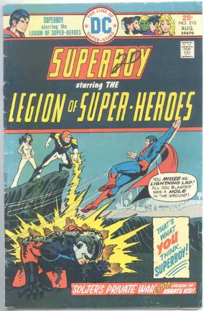 Superboy - Legion of Super-Heroes - Lightning Lad - Soljer - Lightning - Hole - Mike Grell