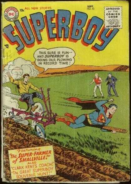 Superboy 43 - The Super Farmer - All New Stories - Spider Man - Wheels - Small Ville - Curt Swan
