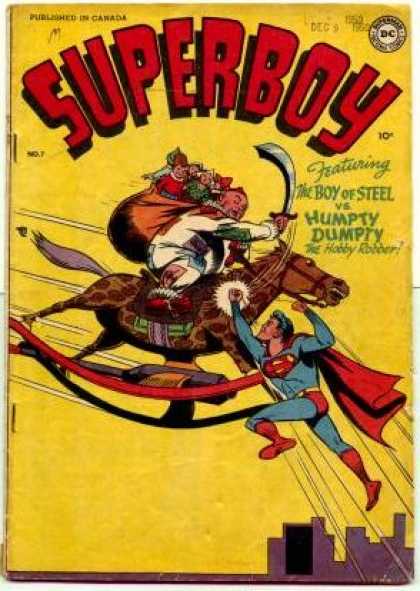Superboy 7 - Humpty Dumpty - Rocking Horse - Canada - Superboy - Boy Of Steel - Kevin Maguire, Tom Grummett