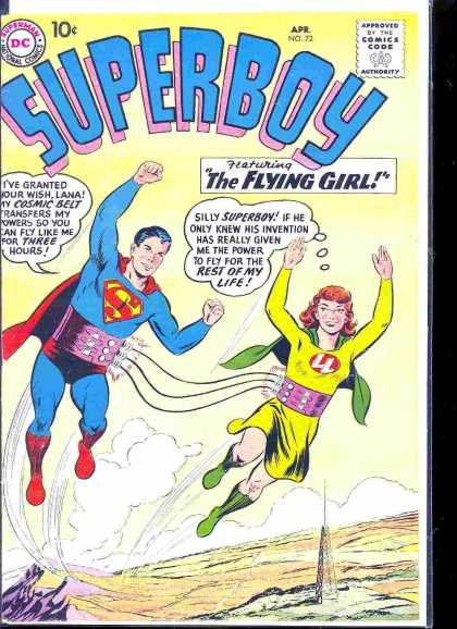 Superboy 72 - Flying Girl - Radio Tower - Curt Swan, Tom Grummett