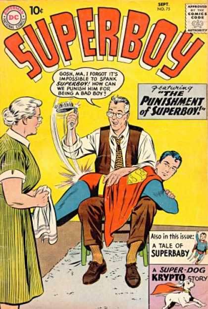 Superboy 75 - Superbaby - Krypto - Superman - Kents - Super-dog Krypto Story - Curt Swan, Tom Grummett