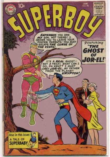 Superboy 78 - Ghost - Jor-el - Kents - Curt Swan, Tom Grummett