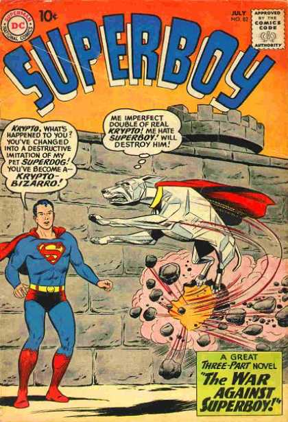 Superboy 82 - Krypto - Wall - Bizarro - Dc - Flying Dog - Curt Swan, Tom Grummett