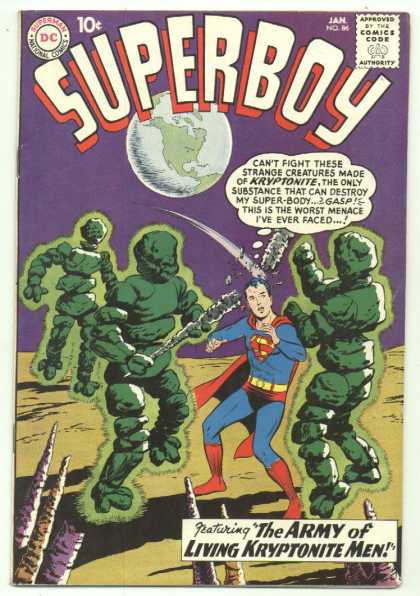 Superboy 86 - Kryptonite - Earth - Dc Comics - Creatures - The Army Of Living Kryptonite Men - Curt Swan, Pascal Ferry