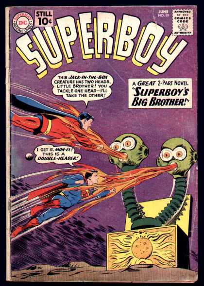 Superboy 89 - Mon-el - Box - Jack In The Box - Animation Comics - Dc - Curt Swan