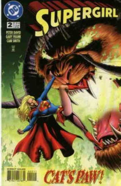 Supergirl 2 - Cats Paw - Flying - Monster - Fire Eyes - Kicking - Gary Frank, Kerry Gammill