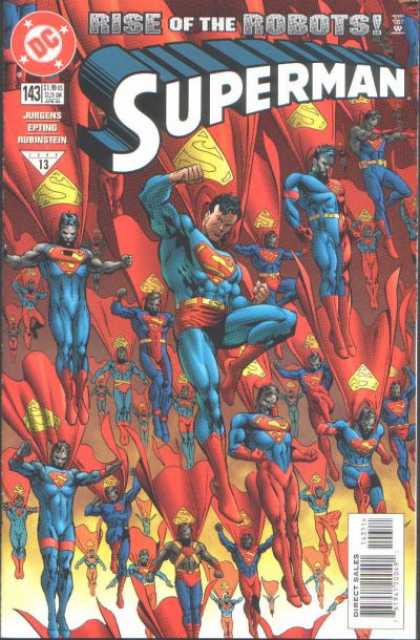 Superman (1987) 143 - Robots - Rise Of The Robots - Clones - Supermen - Flying