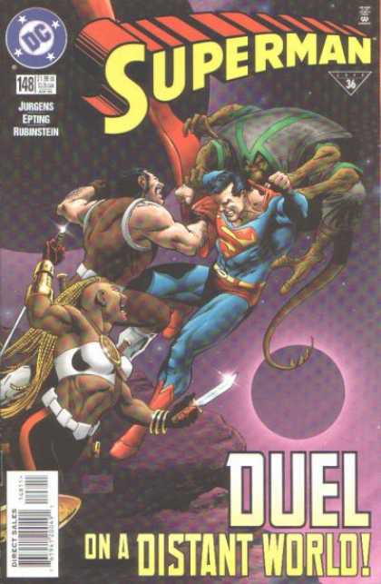 Superman (1987) 148 - Jurgens - Rubinstein - Planet - Knife - Duel - Steve Epting
