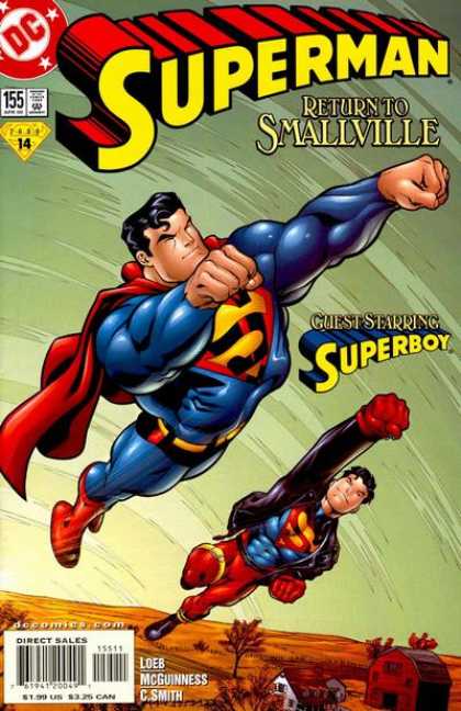 Superman (1987) 155 - Superboy - Flying - Superman - Return To Smallville - Flying Through The Air - Ed McGuinness