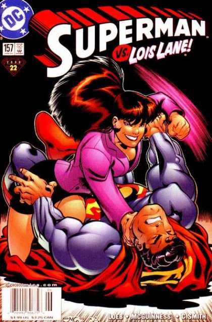 Superman (1987) 157 - Lois Lane - Fight - Lois - Punching - On Top - Ed McGuinness