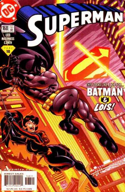 Superman (1987) 168 - Batman - Lois - Swinging - Ed McGuinness
