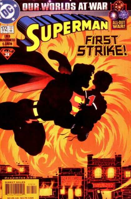 Superman (1987) 172 - Fire - First Strike - Our Worlds At War - Superhero - By - Ed McGuinness