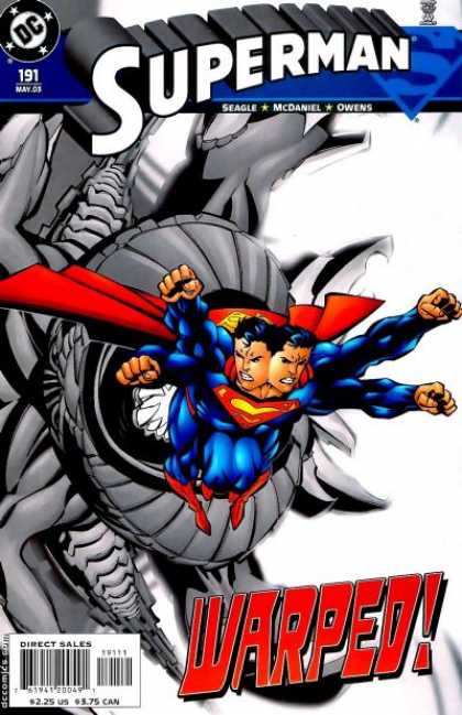 Superman (1987) 191 - Double - White - Warped - Grey